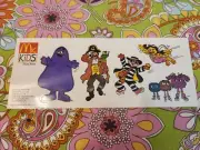 Vintage 1987 McDonald's Sears Stickers Grimace Captain Crook Hamburglar Birdie