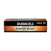 Duracell MN24P36 CopperTop Alkaline Batteries, AAA, 36/PK
