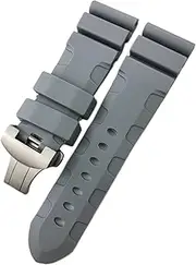 [TIOYW] Rubber Watchband 22mm 24mm 26mm Silicone Watch Strap For Panerai Submersible Luminor PAM Waterproof Bracelet