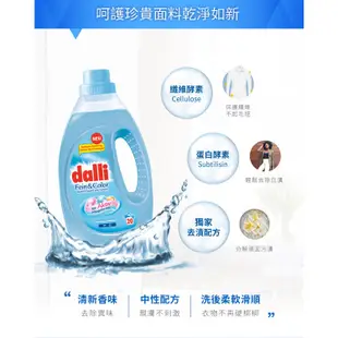 【Dalli德國達麗】極致呵護濃縮洗衣精1.1L (6入) 無螢光劑 手洗 內衣 內褲 寶寶 孕婦 柔軟精官方直營 箱購