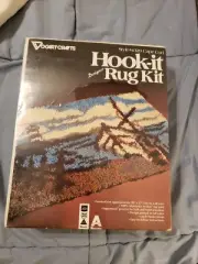 Vintage Vogart Crafts HOOK-it Rug Kit #4329 Cape Cod 20” X 27” NEW USA