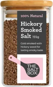 - Hickory Smoked Salt - Seasoning Salt - Natural Hickory Smoke - Antioxidants Bo