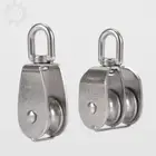 Swivel Fixed Pulley 304 Stainless Steel Pulley Block Tool Groove Pulley Crane