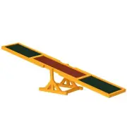 PawHut Wooden Dog Agility Seesaw for Training and Exercise Platform Equipment...