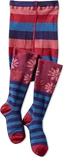 [Jefferies Socks] Little Girls' Flower Tart Tight