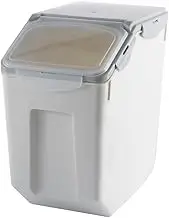 Aswalling 15Kg Rice Storage Box Dispenser Cereals Storage Jar Insect-Proof Moisture-Proof Storage Rice Container