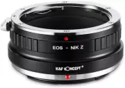 K&F Concept Manual Lens Adapter for Canon EOS EF Lens to Nikon Z Z6 Z7 Cameras
