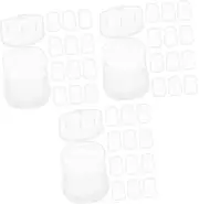 3sets Portable Travel Soap Dish Soap Travel Mini Toiletries Soap Bars Soap Container Soap Dish Soap Tray Soap Case Soap Hand Small Soap Slice Plastic White 20boxes*3