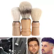 Wood Handle Razor Badger Hair Beard Shaving Brush for Men Mustache Barber T!QU