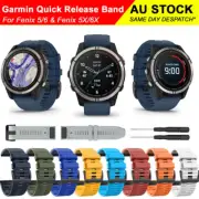 Smart Watch Garmin Fenix 7 6 5 7X 6X 5X 22mm 26mm Silicone Replacement Band GPS