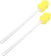 Body Sponge Stick for Bathing Long Handled Back Sponge Brush Shower Back Sponge Bath Scrubber Set
