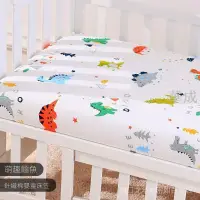 在飛比找樂天市場購物網優惠-純棉嬰兒床笠隔尿防水透氣兒童針織床單寶寶新生兒床墊套罩雙面純