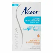 Nair Sensitive Large Wax Strips - 20 Pack