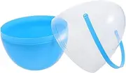 Vaguelly Easter Eggs Holiday Decoration Egg Baskets Oversized Bunny Egg Shaped Buckets Giant Fillable Lollipop Container Eggs 24 Count Clear Eggs Fillable Ornament Fillable Eggs Pp Sky-Blue