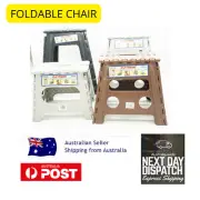 45CM High Portable Step Stool Plastic Foldable Chair Store Outdoor Camping Chair