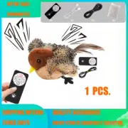 Bird Cat Toy-Simulated Chirping Bird Interactive Cat Toy Rechargeable Flapping