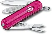 Victorinox Swiss Army Pocket Knife Classic SD with 7 Functions, Cupcake Dream Transparent