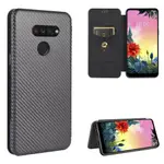 時尚碳纖維 翻蓋皮套 LG K50S 手機殼 掀蓋 保護殼 LGK50S 磁吸 支架插卡 防摔 手機套