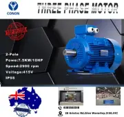 7.5kw 10HP 2800rpm shaft 38mm Electric motor 3 phase 415v compressor pump IE3