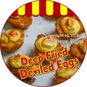 Deep Fried Deviled Eggs DECAL (Choose Your Size) Concession Food Truck C Sticker