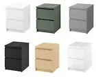 Ikea Modern Chest Of Drawers Bedroom Furniture Storage Bedside 2 Draws 40x55 cm