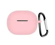 Protective Case Dust-proof Anti-scratch with Buckle Bluetooth-compatible Earphone Silicone Protective Skin for Redmi Buds 3 Youth Edition - Pink