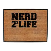Nerd Four Life - Funny Novelty Doormat Man Cave Floor mat