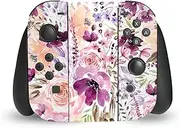Official Anis Illustration Floral Chaos Art Mix Vinyl Sticker Gaming Skin Decal Cover Compatible with Nintendo Switch Joy-Con Controller