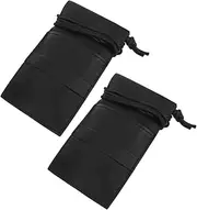 Mikinona 2pcs Soft Pu Hairdressing Scissor Waist Bag Professional Barber Haircutting Tool Organizer Hair Styling Tools Pouch