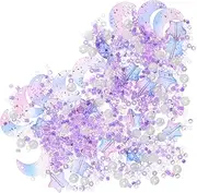 Beatifufu DIY Jewelry Making Glass Beaded Necklace Supplies Colorful Spacer Beads Bracelet Making Materials