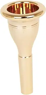SHOWERORO Mouth Blowing Mouth for Tuba 13.3mm Brass Accessory Replacement Part Smooth Surface Gold Color