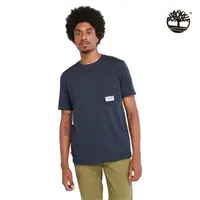 在飛比找momo購物網優惠-【Timberland】男款深藍色短袖T恤(A6RFD433