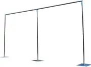 Adjustable Square Arch Backdrop Stand Telescopic Wedding Backdrop Stand with Support Feet Base for Ceremony Parties Background,Frame Stainless Steel Garden Wedding Arches (10FT x 20FT)