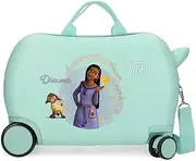 Joumma Disney Wish Dreamer Children's Suitcase Blue 45x31x20cm Hard Shell ABS 24.6L 1.8 kg 4 Wheels Hand Luggage, Blue, Children's Suitcase, Blue, Children's Suitcase