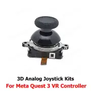 New For Meta Oculus Quest 3 VR 3D Analog Joystick Kits Repair Parts Accessories
