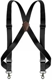 [Generic] 3x Suspenders for Men Heavy Duty Swivel Hooks X Type Adjustable Suspenders