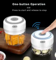 Electric Mini Food Vegetable Chopper Meat Grinder Garlic Press Kitchen Tool100ML