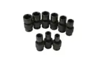Sunex 2657 1/2-Inch Drive Universal Standard Fractional Impact Socket Set, 9-...