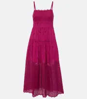 [Ulla Johnson] Ulla Johnson Isadore cotton voile maxi dress AU 6 red