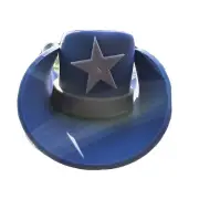 FOAM COWBOY WESTERN COSTUME HAT Navy blue with gray 24" made USA 30 gallons