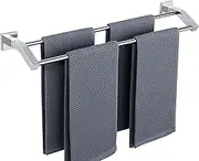 Double Bath Towel Bars Towel Racks for Bathroom,Wall Mount Towel Holder Heavy Duty 24-Inch Towel Hanger Rail,GK9009-C SUS304 Stainless Steel Polished Chrome