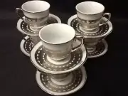 2.5oz Espresso coffee cups 12 pc cup saucer Cappuccino Cuban Coffee Cup Set 711S