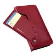 CMAI2 Leather Wallet Case w/ Detachable Card for iPhone 11 Pro Max 6.5" RED