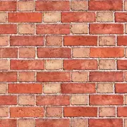 Dolls House Clean Victorian Alternating Brick Pattern Cladding