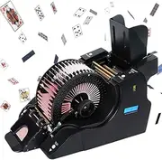 Fully Automatic Poker Card Dealer, Intelligent Card Shuffleing Machine With Alarm Function, 1~8 People Casino Poker Card Splitting Machine, for Entertainment Venues, Competitions, Friends Gathering
