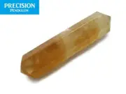 Double Terminated Citrine Healing Magic Grid Pencil Point Gemstone Crystal