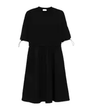 contras-panel midi dress S black