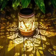 Mothers Day Gift, Cardinal Solar Lanterns Outdoor Waterproof, Warm White