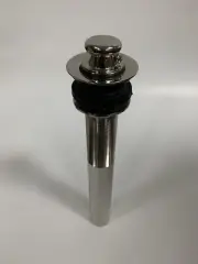 Alchemy ~ Lift & Turn Drain Assembly ~ Without Overflow ~ Polished Nickel