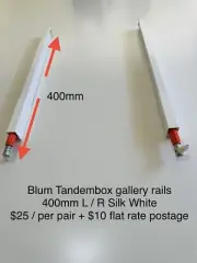 Blum Tandembox Antaro Gallery Rails Set For High Fronted Drawers 400mm Depth